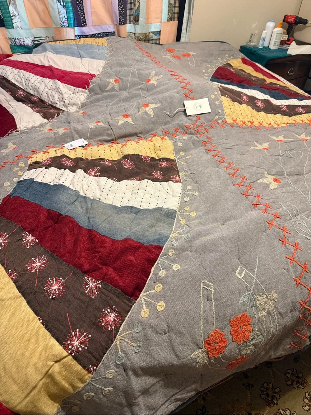 NWT Urban Renewal Camryn Embroidered Quilt